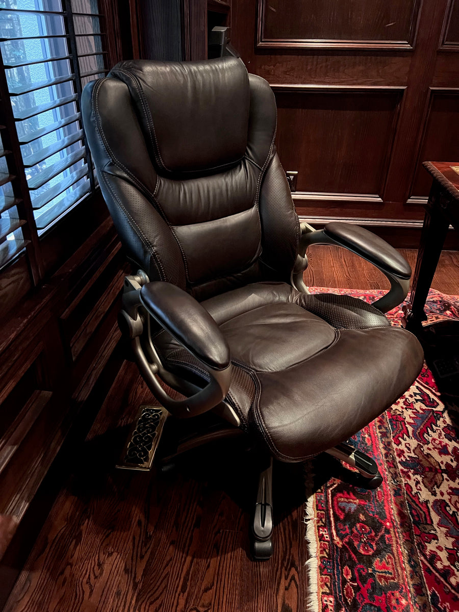 Lane executive deals leather office chair