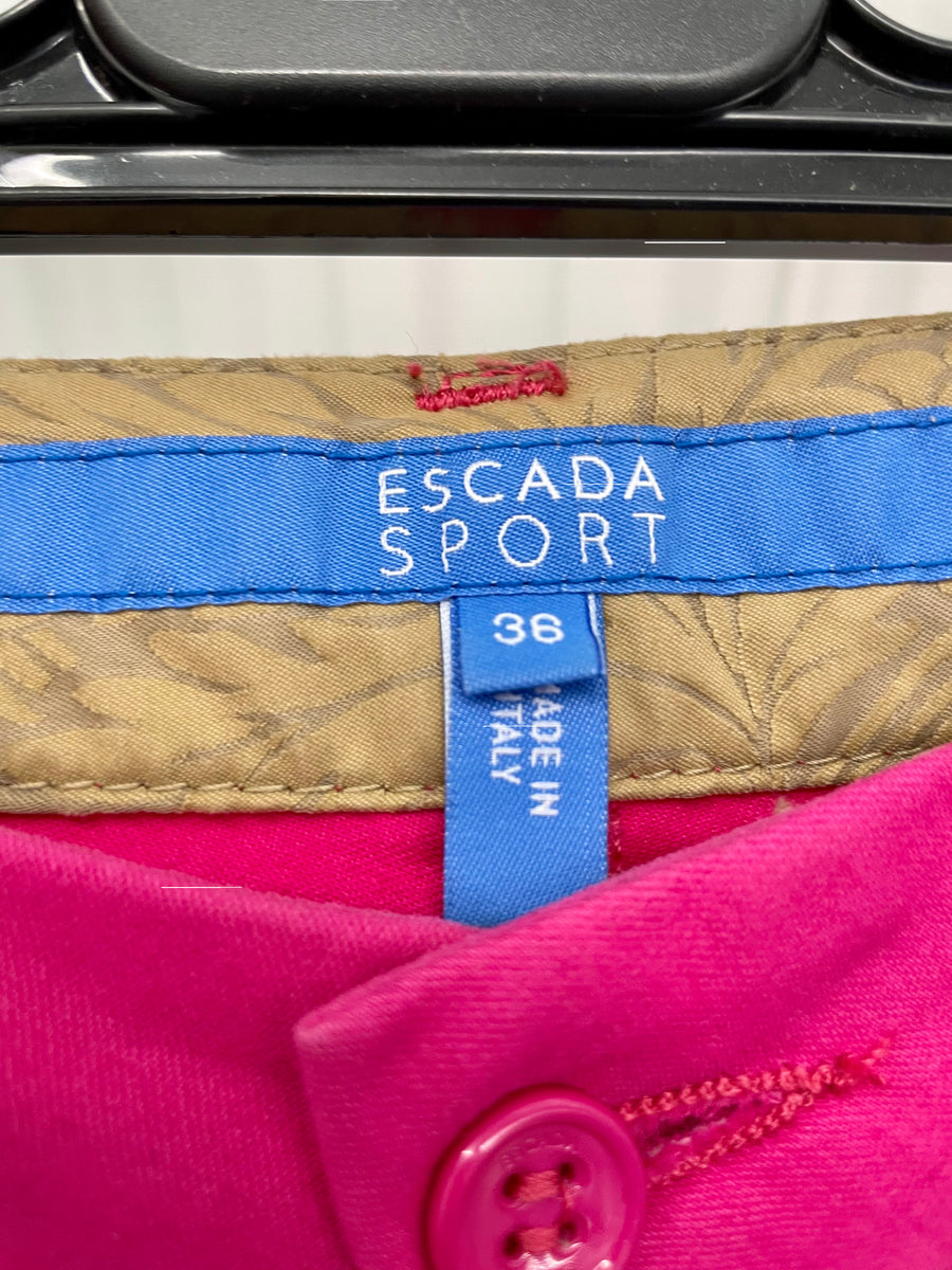 Large pants Escada Beige size 36 FR in Cotton - 40528823
