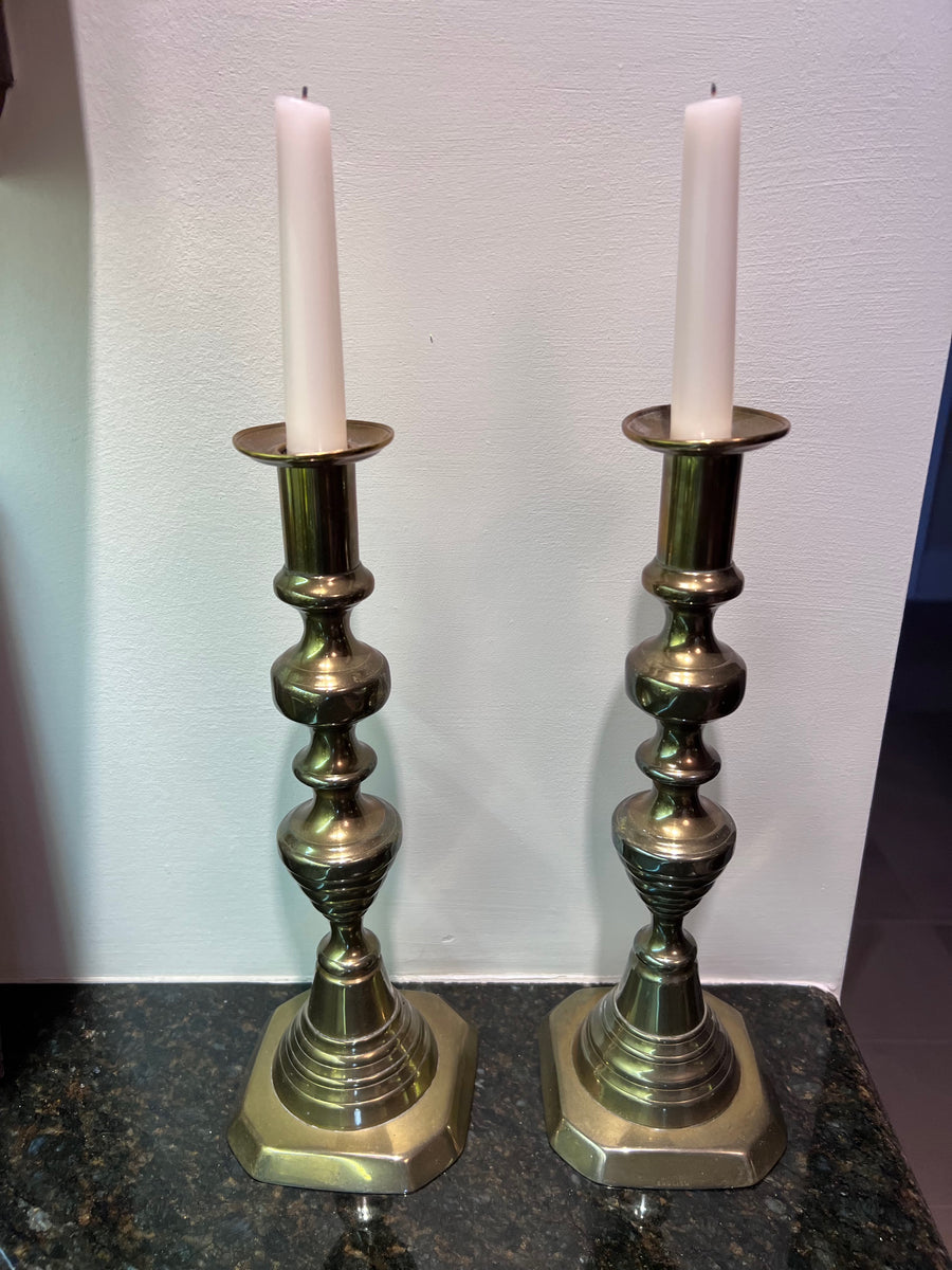 Pair of Twisted Brass Candlesticks, 8 – Sell My Stuff Canada - Canada's  Content and Estate Sale Specialists