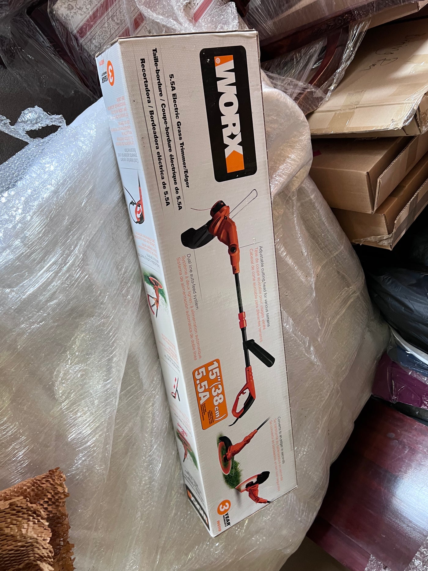 BRAND NEW WORX WG119 5.5A Electric String Grass Trimmer Edger 15