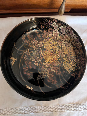 Black & Gold Oriental Bowl