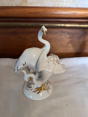 Royal Dux Figurine, 2 Heron Birds