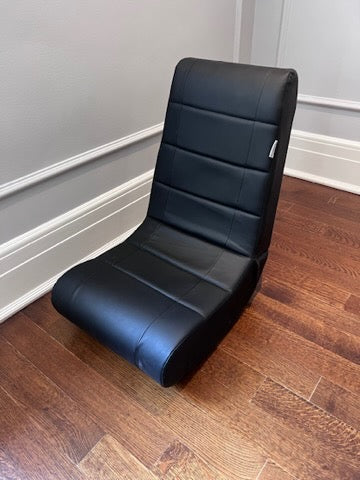 Loungie Rockme Black/Silver Gaming Chair in the Video Gaming