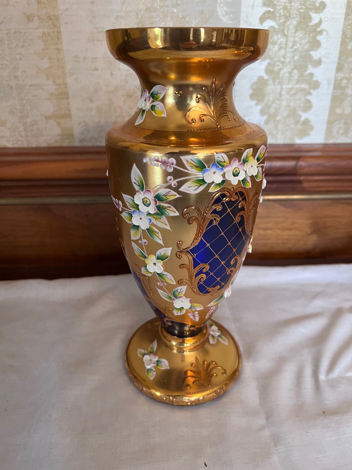 Bohemian Czech Cobalt Blue Crystal Vase – Sell My Stuff Canada