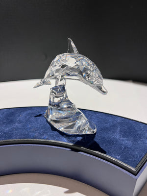 Swarovski Crystal 190365 Dolphin on a Wave