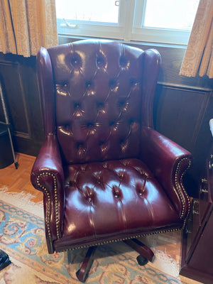 Leather Tufted Executive Office Chair