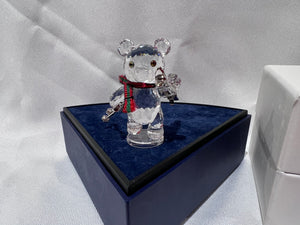 Swarovski Crystal 7637 004 Kris Bear with Skis