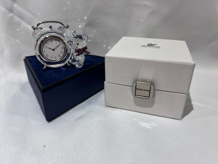 Swarovski Crystal 7481 001 Kris Bear Table Clock