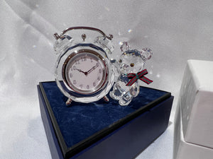 Swarovski Crystal 7481 001 Kris Bear Table Clock