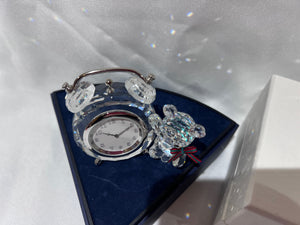 Swarovski Crystal 7481 001 Kris Bear Table Clock