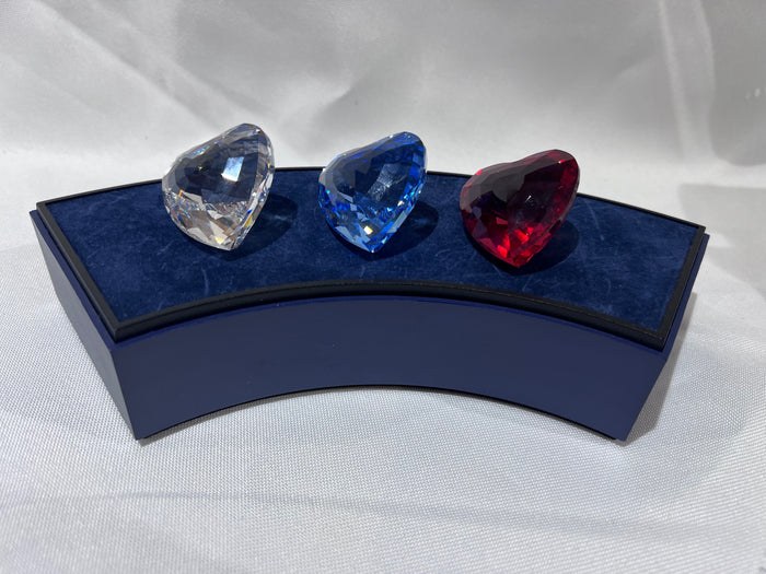 Swarovski Crystal SCS Member Renewal 1996, 1997, 1998 Hearts