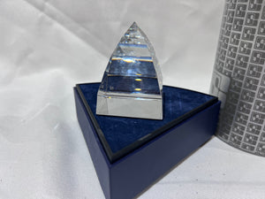 Swarovski Crystal 7450 NR 040 000 Pyramid Paperweight, 2.75" high