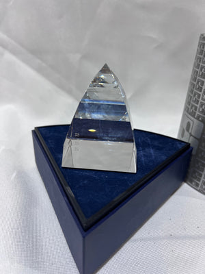 Swarovski Crystal 7450 NR 040 000 Pyramid Paperweight, 2.75" high