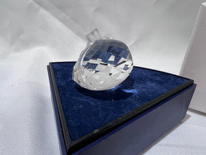 Swarovski Crystal Heart Paperweight with Bow