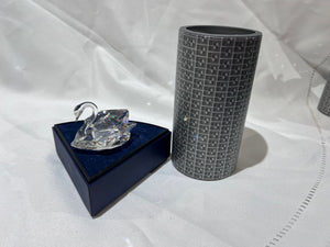 Swarovski Crystal 7658 NR 027 Small Swan, 2" high