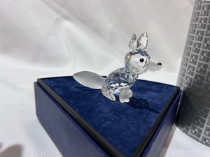 Swarovski Crystal 7629 070 Fox Sitting, 2" wide