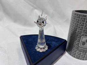 Swarovski Crystal 7634 070 Large Cat w/ Metal Tail, 3" high