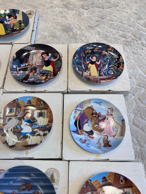 26 Disney Collector Plates Lot, in Original Boxes with Certificates