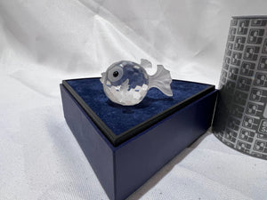 Swarovski Crystal 7644 030 Medium Blowfish, 2"