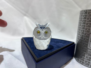 Swarovski Crystal 7636 046 Small Owl, 2" high