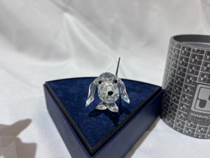 Swarovski Crystal 7641 NR 075 Dachshund, 3" wide