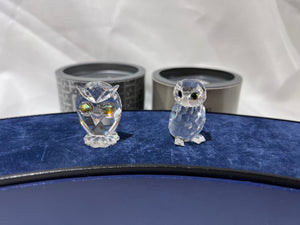 Swarovski Crystal 2 Owls Lot