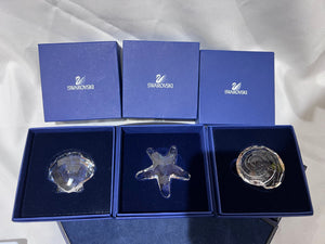 Swarovski Crystal SCS Renewal Gifts; Starfish, Top Shell, Scallop Shell # 2