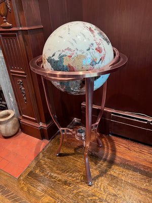 Floor Globe Brass Stand