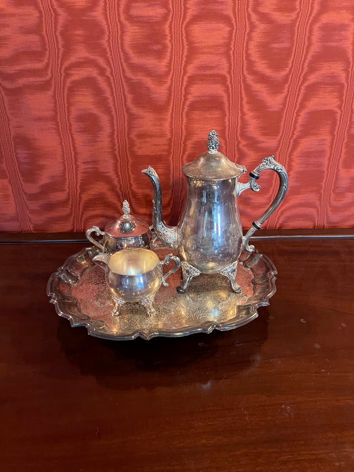 4 Piece Silver Plated Tea Set