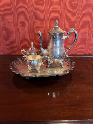 4 Piece Silver Plated Tea Set