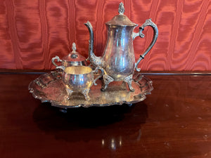 4 Piece Silver Plated Tea Set