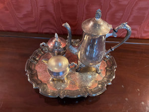 4 Piece Silver Plated Tea Set