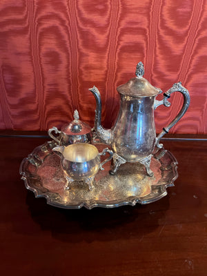 4 Piece Silver Plated Tea Set