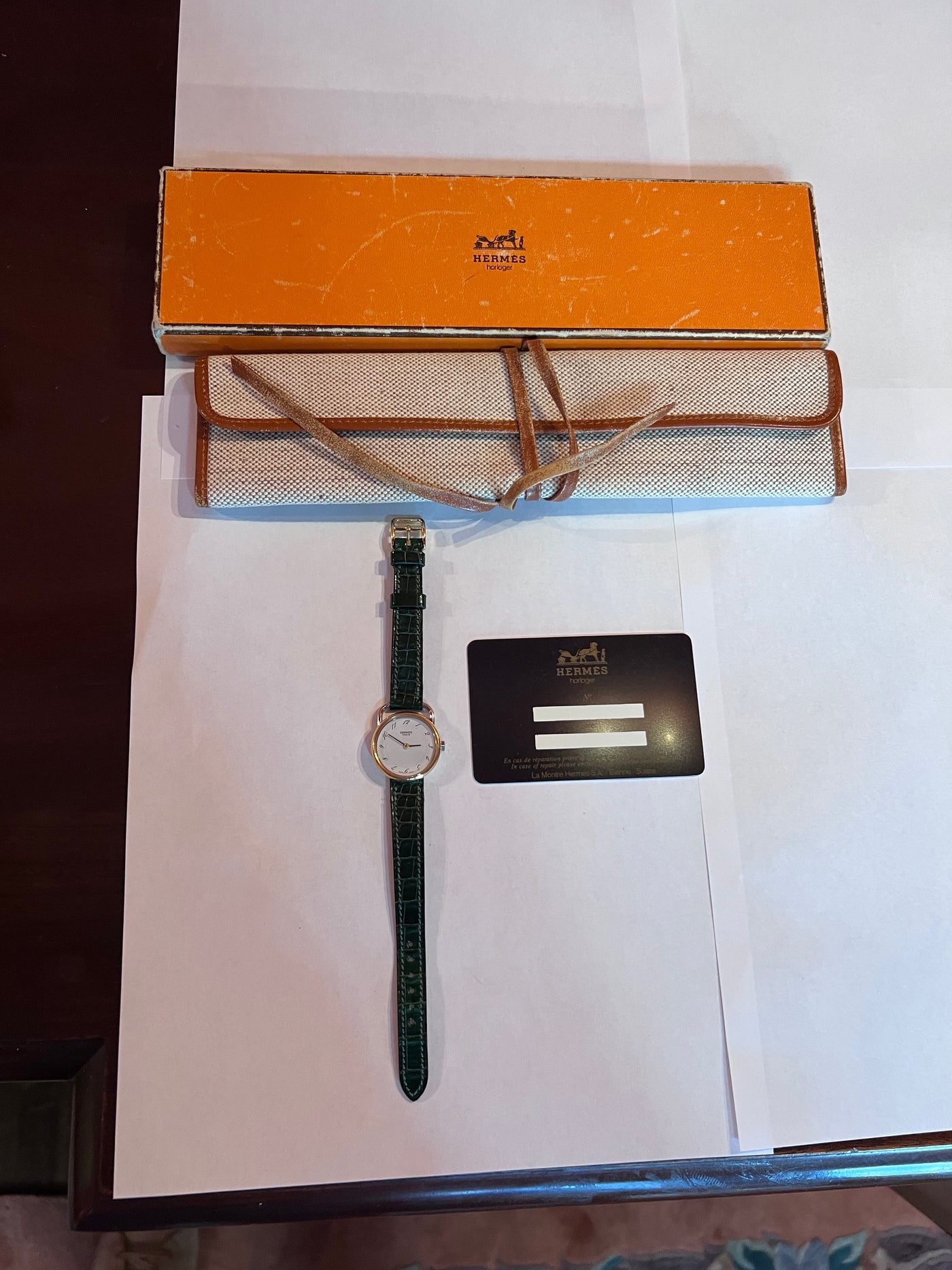 Vintage hermès discount women's watch