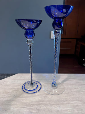 Pair of Krosno Josefina Poland Candle Holders