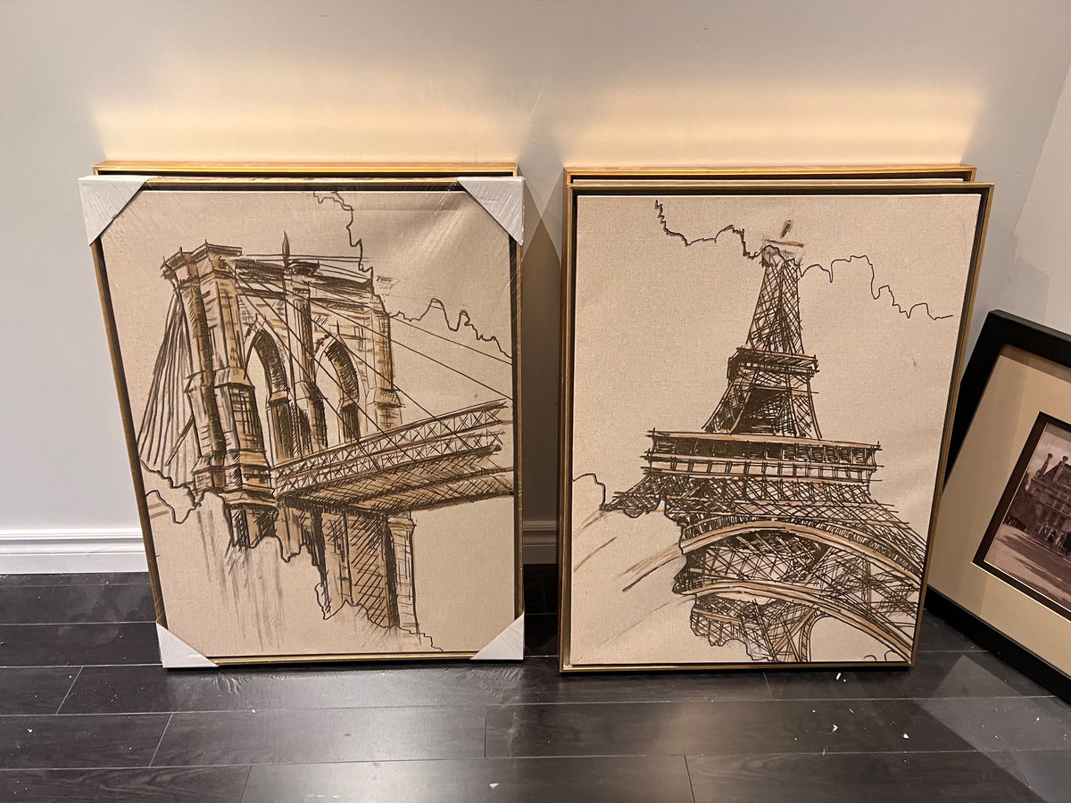 Pair of Wall Art 'Famous Landmarks' # 2 – Sell My Stuff Canada - Canada ...