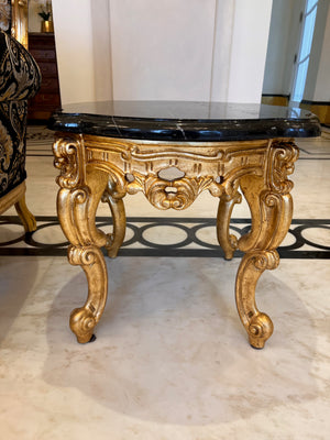 Pair of 'Modenese Gastone' Casanova Collection Marble Top Side Tables