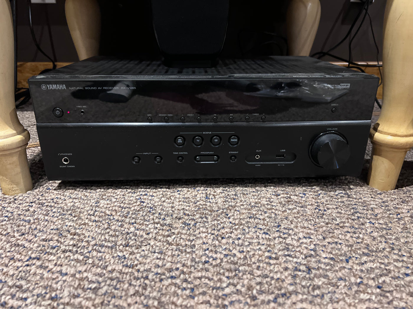 Yamaha RX-V385 5.1-channel 4k Ultra HD Receiver (*with original 