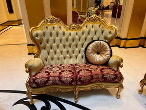 'FDesign Italia' Baroque Style Love Seat (*4 available- sold individually- select quantity)