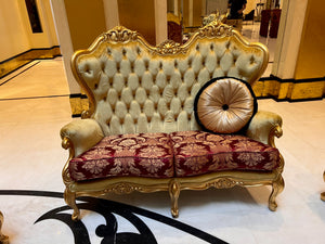 'FDesign Italia' Baroque Style Love Seat (*4 available- sold individually- select quantity)