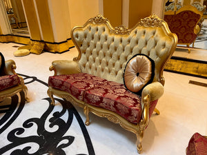 'FDesign Italia' Baroque Style Love Seat (*4 available- sold individually- select quantity)