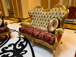 'FDesign Italia' Baroque Style Love Seat (*4 available- sold individually- select quantity)