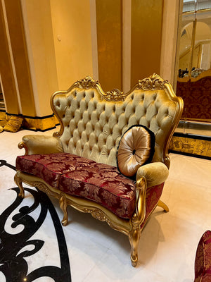 'FDesign Italia' Baroque Style Love Seat (*4 available- sold individually- select quantity)