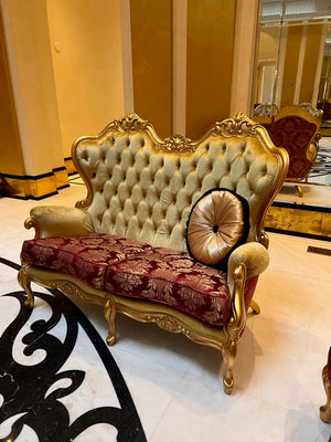 'FDesign Italia' Baroque Style Love Seat (*4 available- sold individually- select quantity)