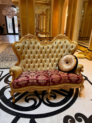 'FDesign Italia' Baroque Style Love Seat (*4 available- sold individually- select quantity)