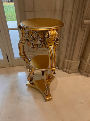 'Scappini & C' Classic Furniture Large Gold Pedestal (*2 available- sold individually- select quantity)