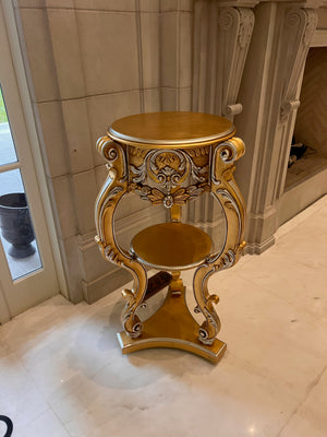 'Scappini & C' Classic Furniture Large Gold Pedestal (*2 available- sold individually- select quantity)