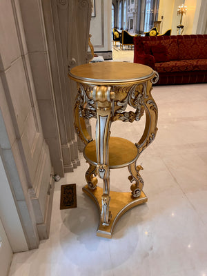 'Scappini & C' Classic Furniture Large Gold Pedestal (*2 available- sold individually- select quantity)