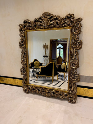 Large Ornate Gold Resin Mirror- 7ft x 5.75ft