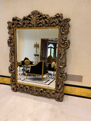 Large Ornate Gold Resin Mirror- 7ft x 5.75ft